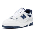 New Balance 550 Weiß/Dunkelblaue Turnschuhe