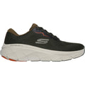 Skechers D'Lux Walker 2.0 Polyester-Herren-Sneaker In Oliv/Orange