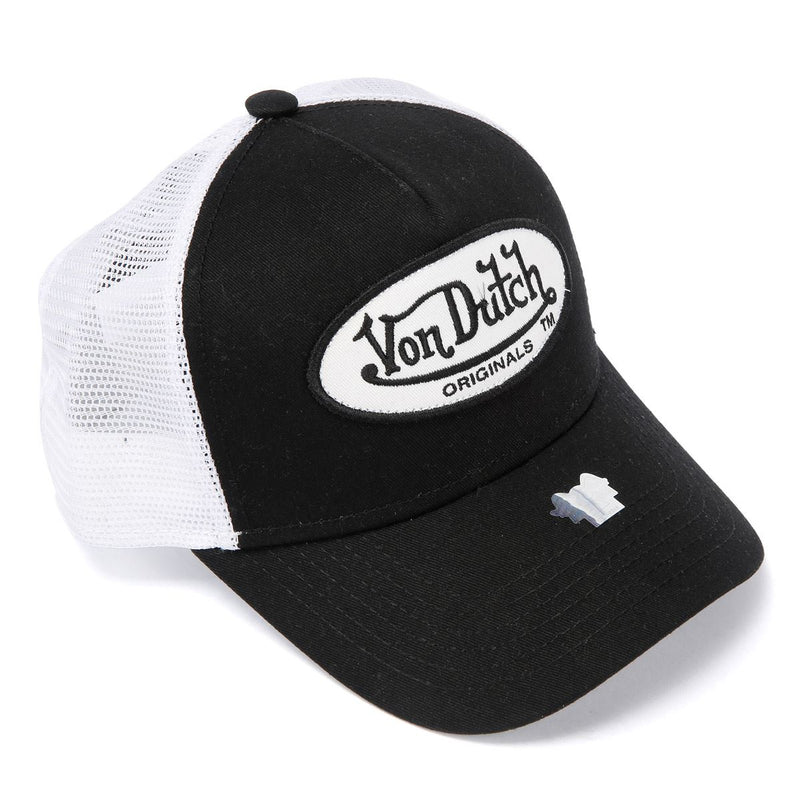 Von Dutch Trucker Boston Baumwoll Schwarz/Weiß Kappe