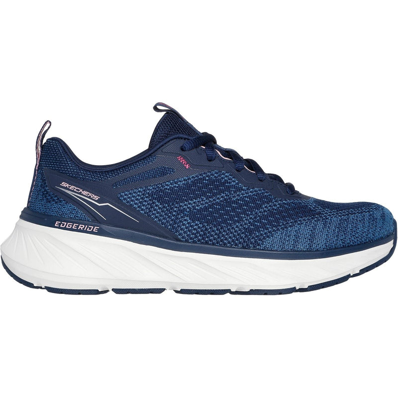 Skechers Edgeride Power Flow Damen Turnschuhe In Marineblau/Rosa