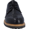 Hunter Cawdor Leder Herren-Schwarz Brogues-Schuhe