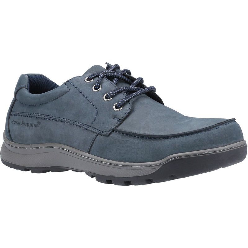 Hush Puppies Tucker Leder Herren Marine Nubuk Schnürschuhe