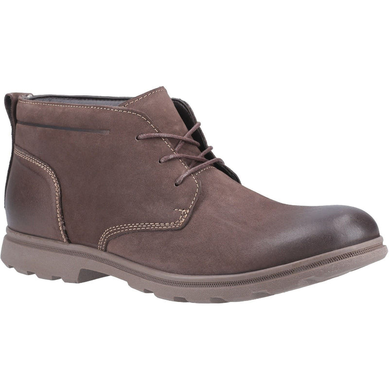 Hush Puppies Tyson Chukka Braune Herrenstiefel Aus Leder