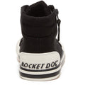 Rocket Dog Jazzin Hi Baumwoll-Damenschwarze Turnschuhe