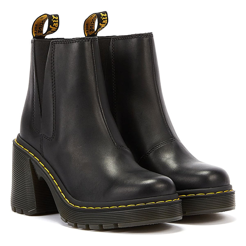 Dr. Martens Spence Sendal Leder Damen Schwarze Stiefel