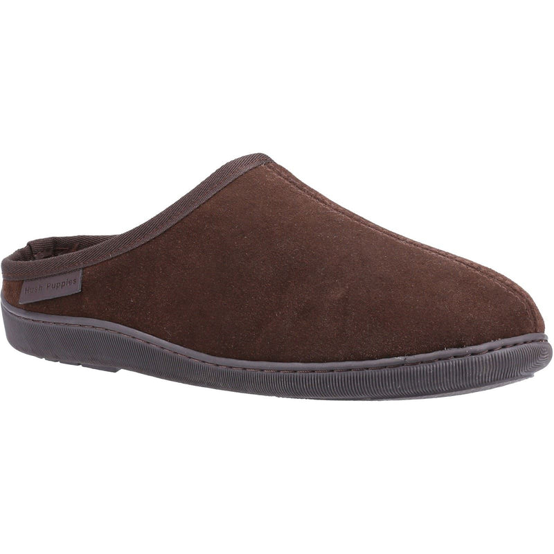 Hush Puppies Ashton Wildleder Herren Hausschuhe In Braun