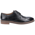 Hush Puppies Bryson Leder Herren-Schwarz Brogues-Schuhe