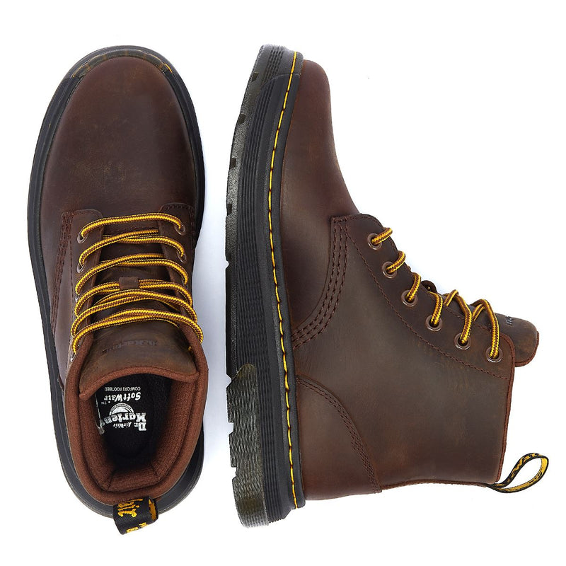 Dr. Martens Crewson Chukka Crazy Horse Dunkelbraune Stiefel