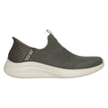 Skechers Ultra Flex 3.0 - Cozy Streak Textile Damen Olivgrüne Sneakers