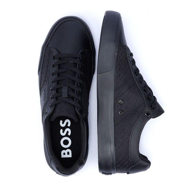 Boss Aiden Tennis Herren Schwarze Turnschuhe