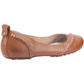 Hush Puppies Janessa Leder Damen Tan Flats.