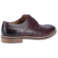 Hush Puppies Bryson Leder Herren Bordo Brogues Schuhe