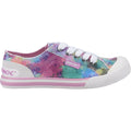 Rocket Dog Rocket Dog Jazzin Jazzin Baumwoll-Damensneaker In Pink/Multi