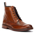 Ben Sherman Alfred Brogue Braune Herrenstiefel Aus Leder