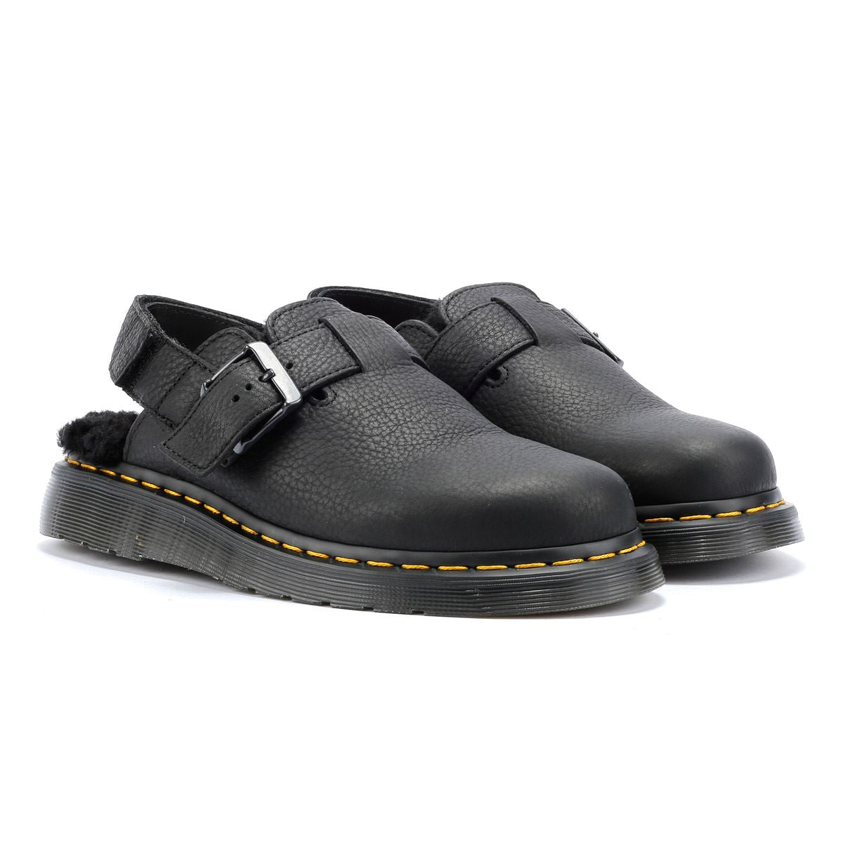 Dr. Martens Jorge II Leder Schwarze Sandalen