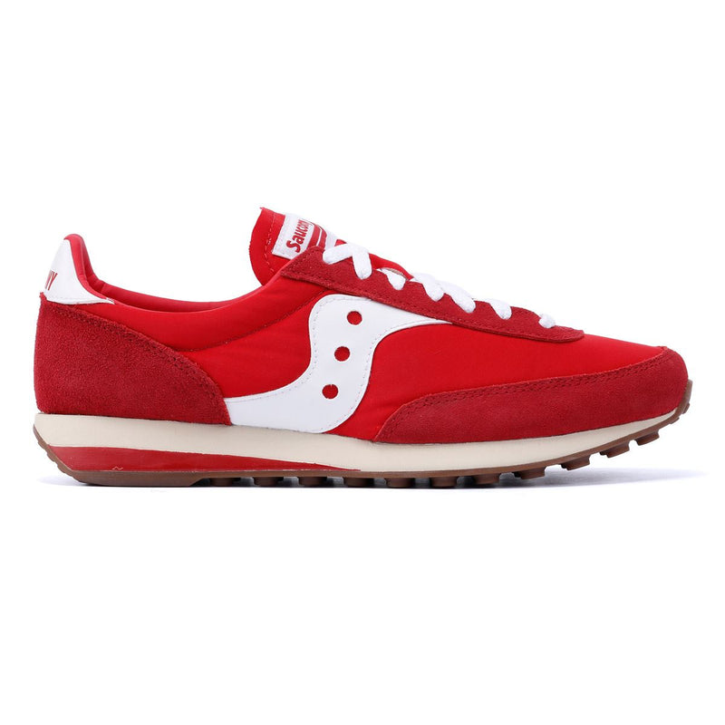 Saucony Trainer 80 Wildleder Rote Turnschuhe