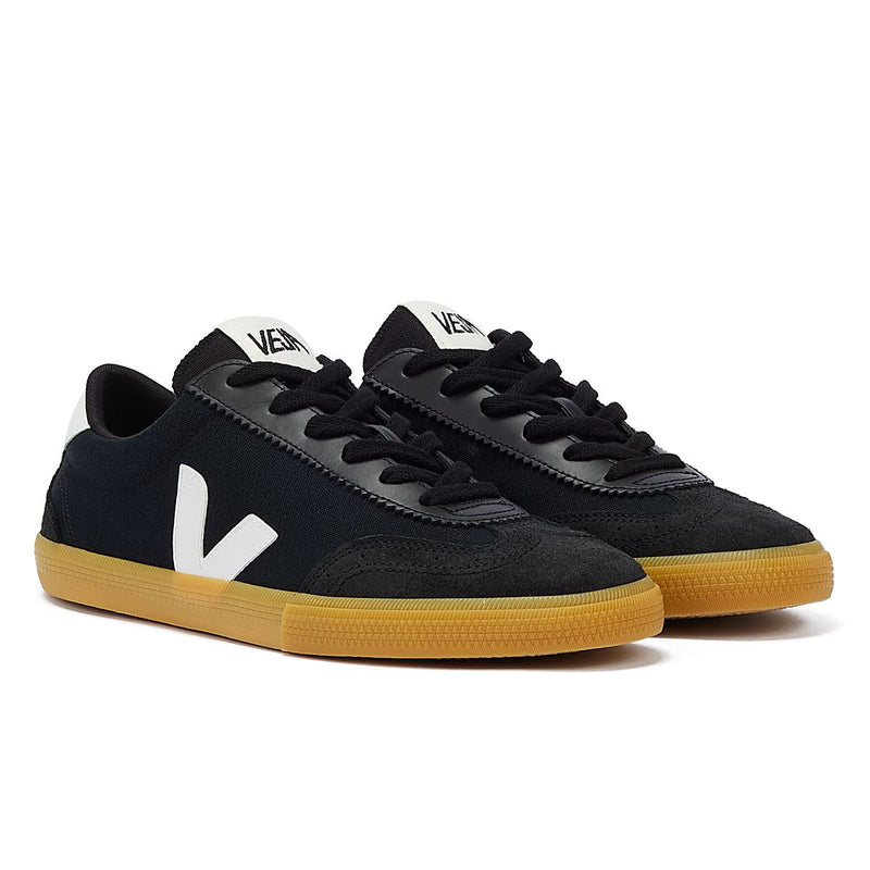 Veja Volley Herren Schwarze/Weiße/Naturfarbene Sneakers