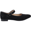 Hush Puppies Melissa Strap Wildleder Damen Schwarze Flats