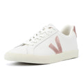 Veja Esplar Leder Damen Sneaker In Weiß/Perlmutt