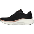 Skechers Arch Fit 2.0 Glow The Distance Textile Damen Sneaker In Schwarz/Roségold