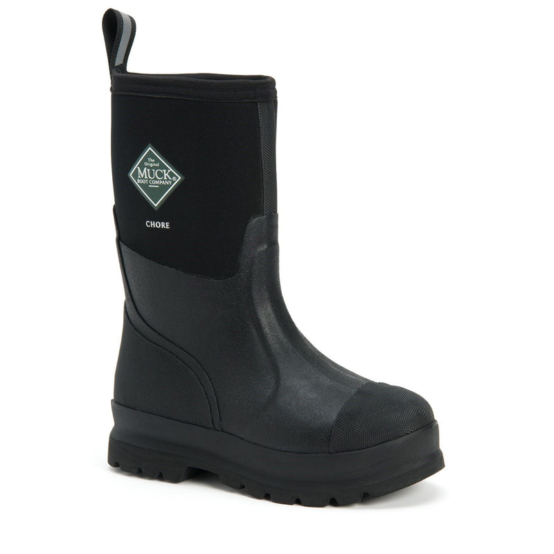 Muck Boots Chore Classic Mid Schwarze Gummistiefel