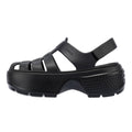 Crocs Stomp Fisherman Damen Sandalen In Schwarz