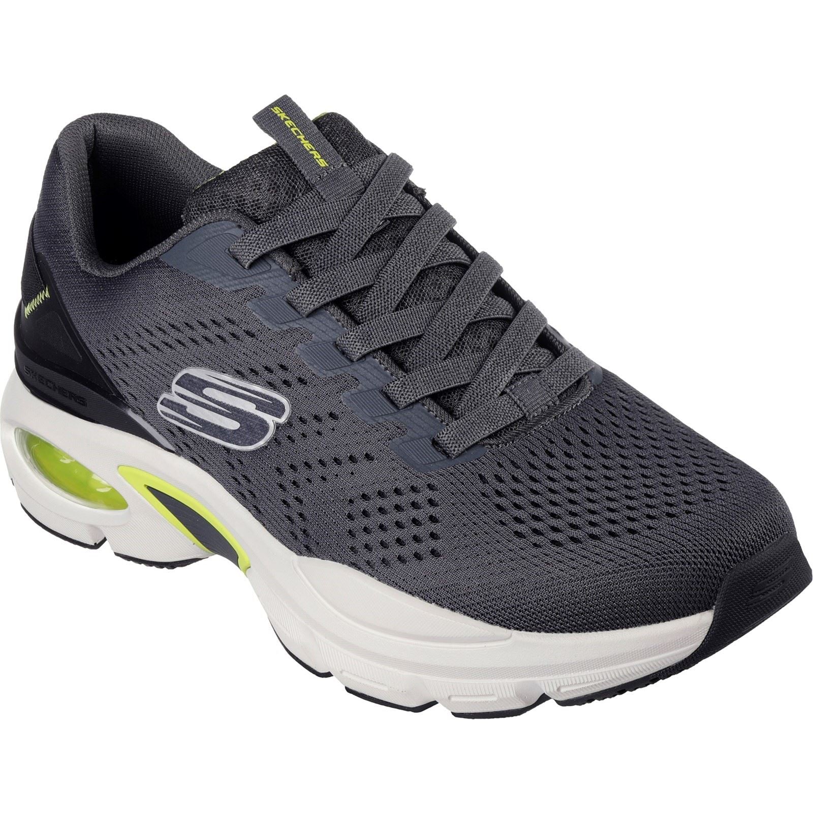 Skechers Skech-Air Ventura Herren-Sneaker Aus Textil In Anthrazit/Limette