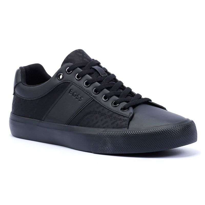 Boss Aiden Tennis Herren Schwarze Turnschuhe