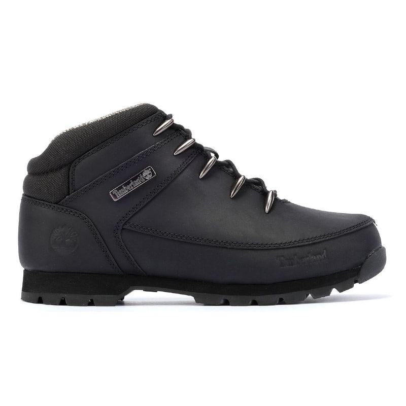 Timberland Euro Sprint Mid Lace Premium Schwarze Farbe Herrenlederstiefel