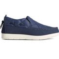 Sperry Moc-Sider Wildleder Damen Mokassin Schuhe In Marineblau