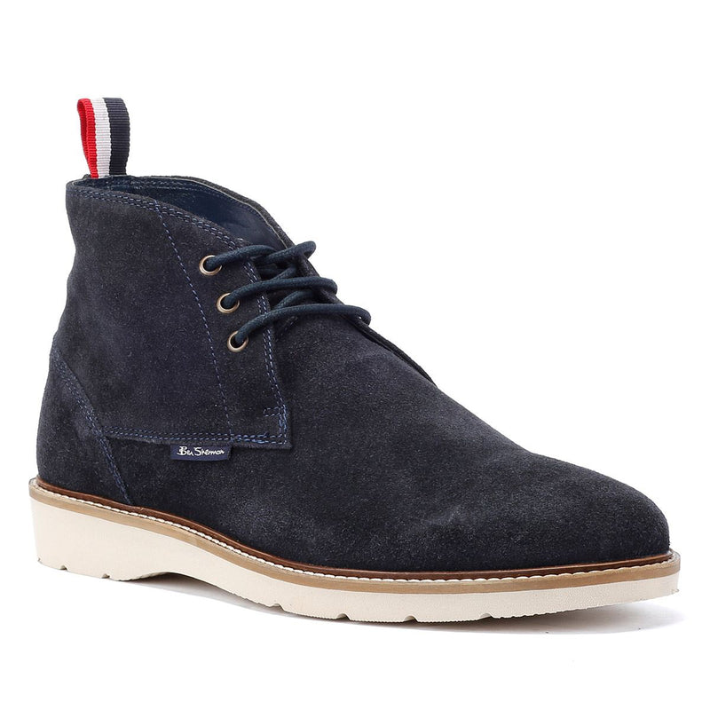 Ben Sherman Hampton Blaue Herren-Wildlederstiefel