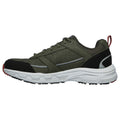 Skechers Oak Canyon Verketta Leder-Herrensneaker In Oliv/Schwarz