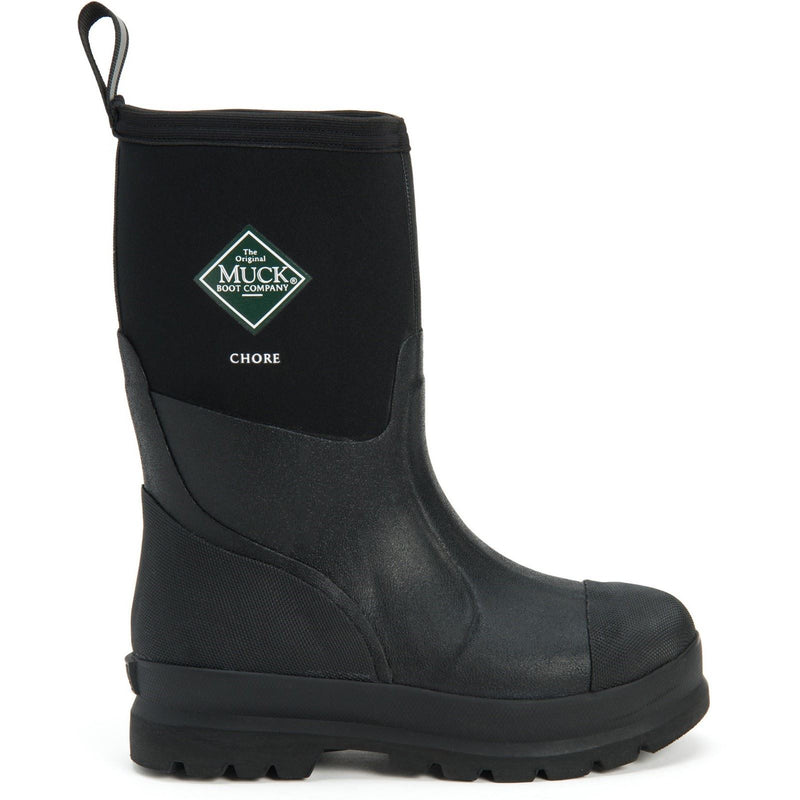 Muck Boots Chore Classic Mid Schwarze Gummistiefel