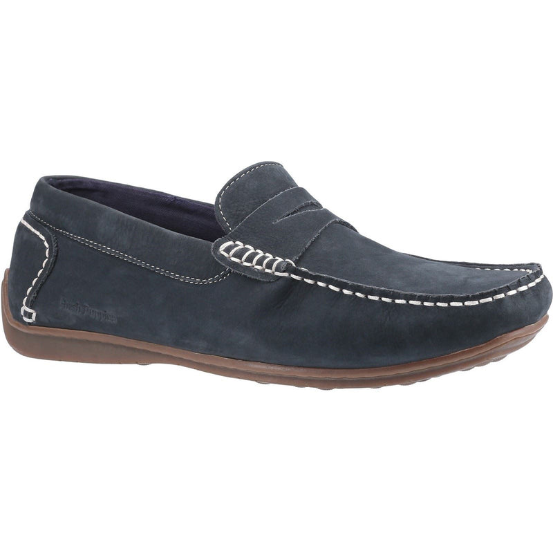 Hush Puppies Roscoe Leder Herren Dunkelblaue Bootsschuhe