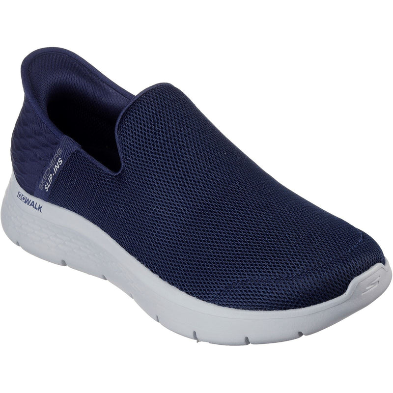 Skechers Go Walk Flex No Hands Polyester Herren Sneaker In Marineblau