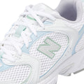 New Balance 530 Damen Sneaker In Weiß/Hellchromblau/Ton-Aschegrün