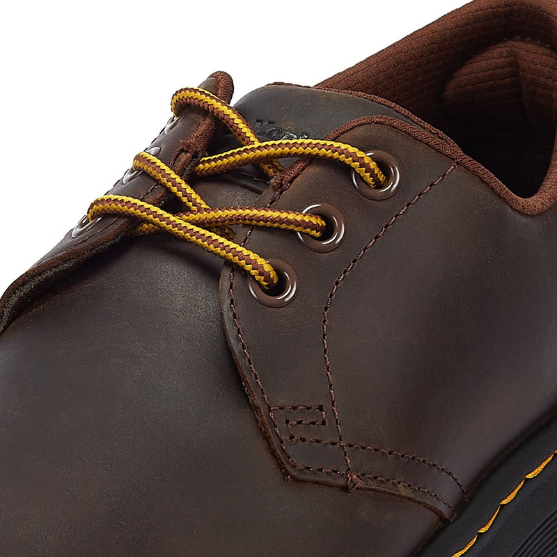 Dr. Martens Crewson Lo Crazy Horse Dunkelbraune Schnürschuhe