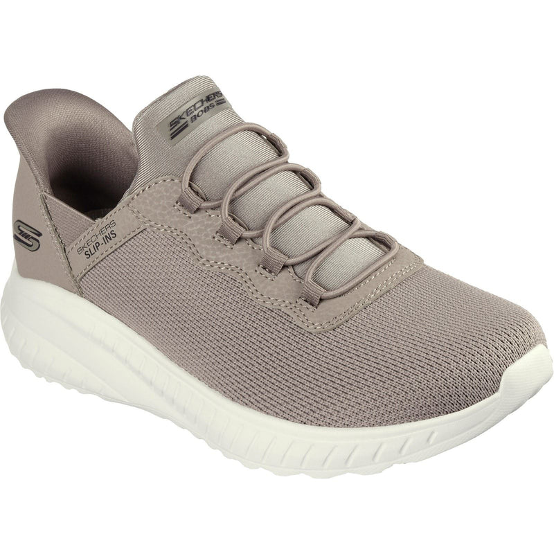 Skechers BOBS Sport Squad Chaos Textile Damen-Taupe-Sneaker