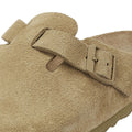 Birkenstock Boston Wildleder Verblasstes Khaki Grau Clogs