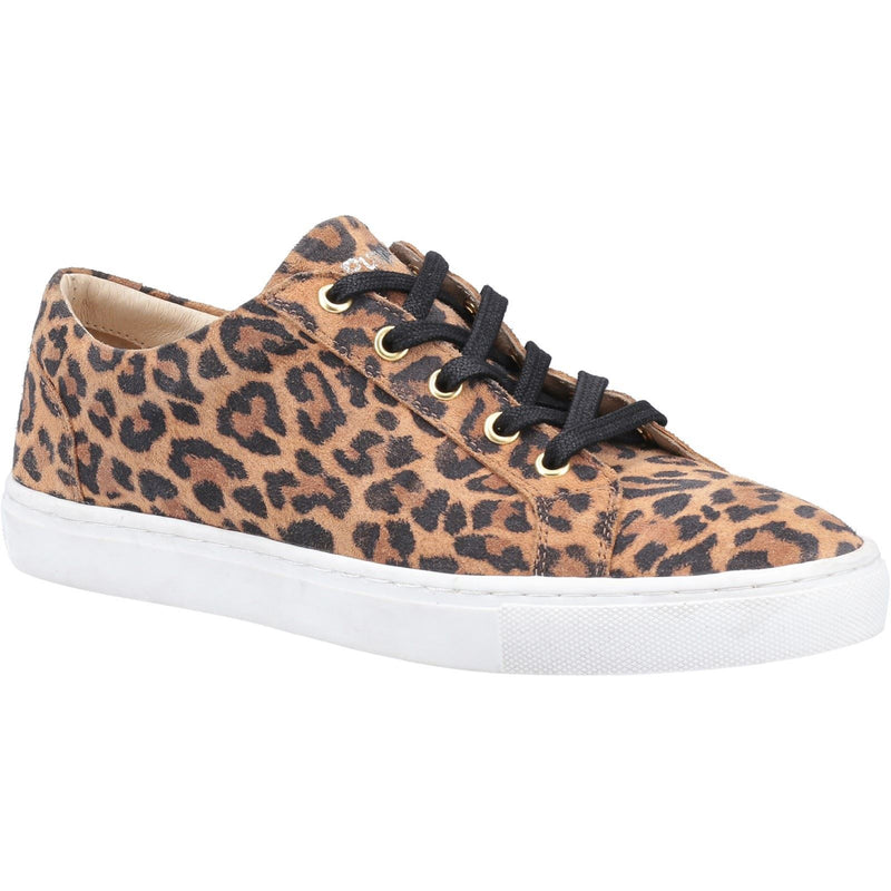 Hush Puppies Tessa Wildleder Damen Leoparden-Sneaker