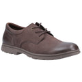 Hush Puppies Trevor Leder Herren Braune Schnürschuhe