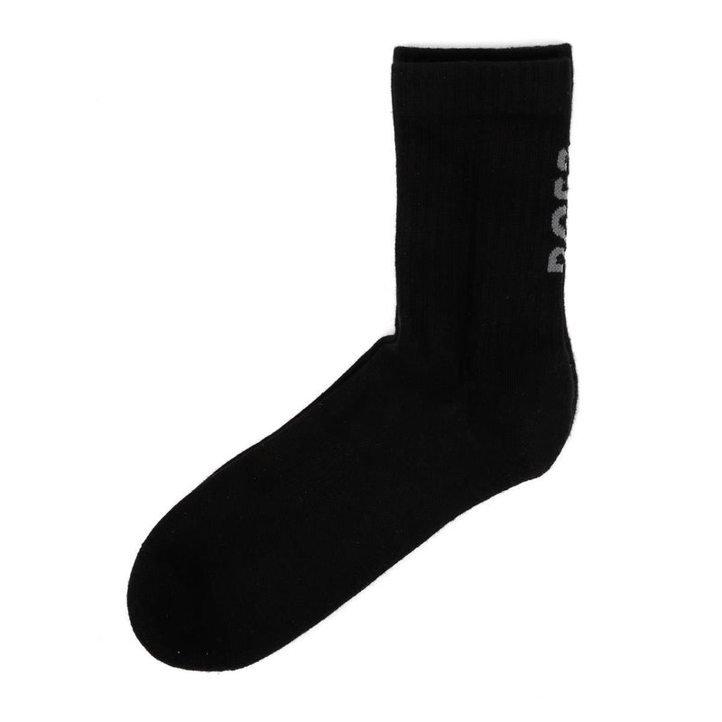 Boss 3 Pack Logo Herrensocken Aus Bambus In Schwarz, Kniehoch