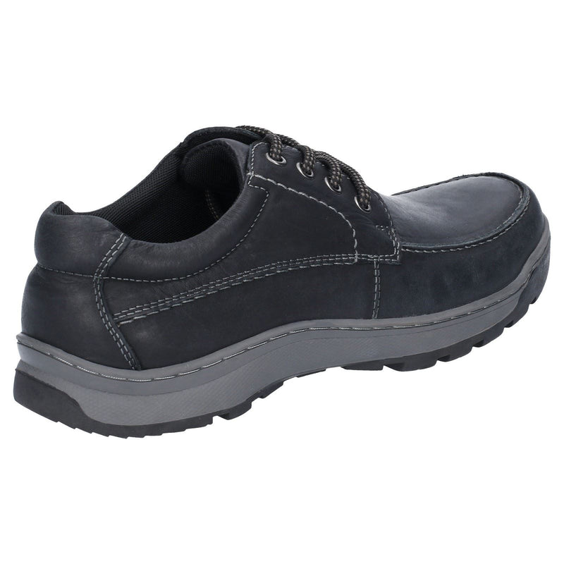 Hush Puppies Tucker Schwarze Farbe Herren-Schnürschuhe Aus Leder