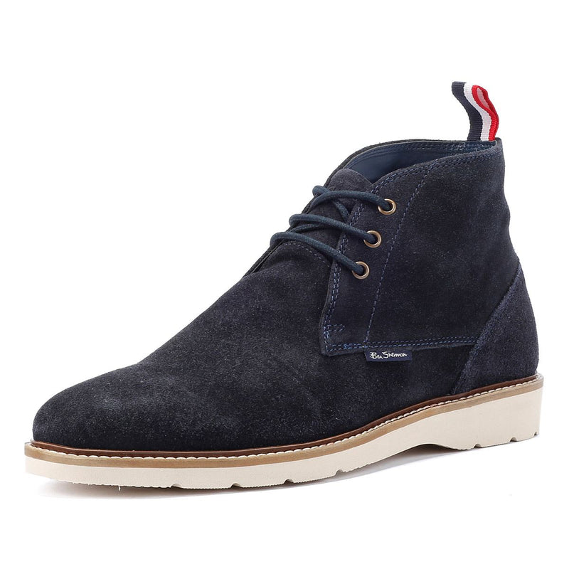 Ben Sherman Hampton Blaue Herren-Wildlederstiefel