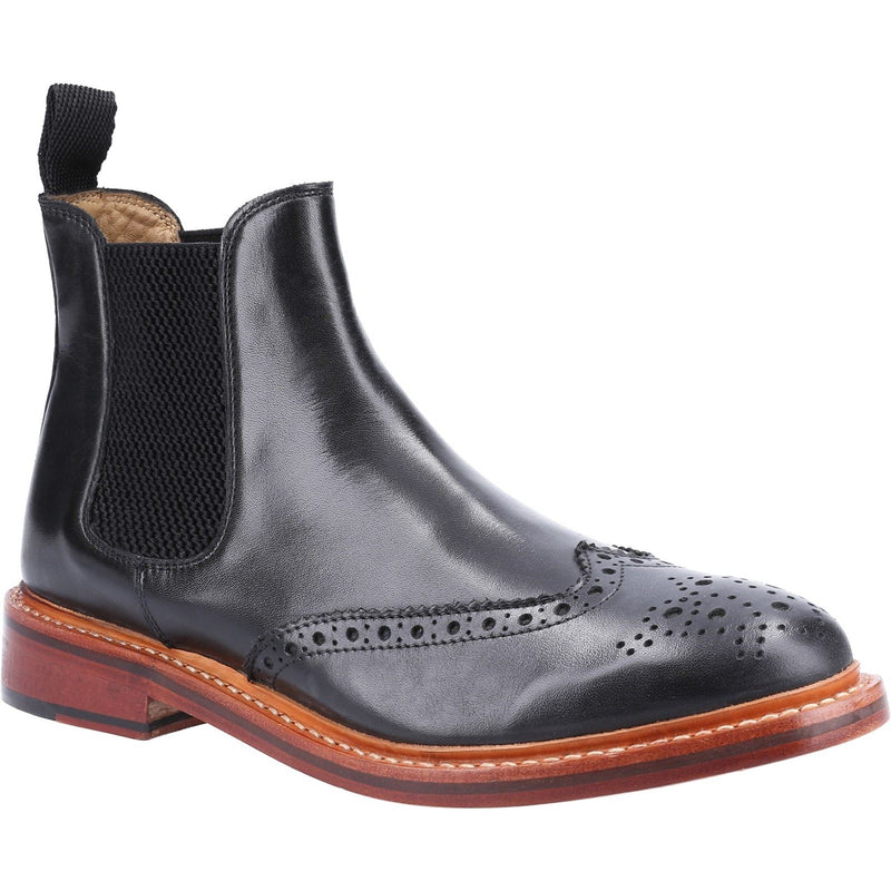 Cotswold Siddington Schwarze Farbe Herrenlederstiefel