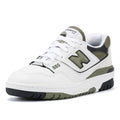 New Balance 550 Weiße/Khakifarbene Turnschuhe