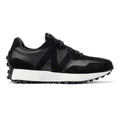 New Balance 327 Schwarze Farbe Ledersneaker