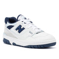 New Balance 550 Weiß/Dunkelblaue Turnschuhe