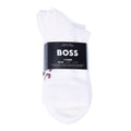 Boss 3 Pack Logo Herren-Socken Aus Bambus, Knöchelhoch, In Weiß