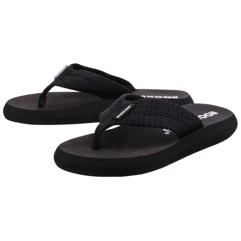 Rocket Dog Sunset Damen-Schwarz Flip-Flops